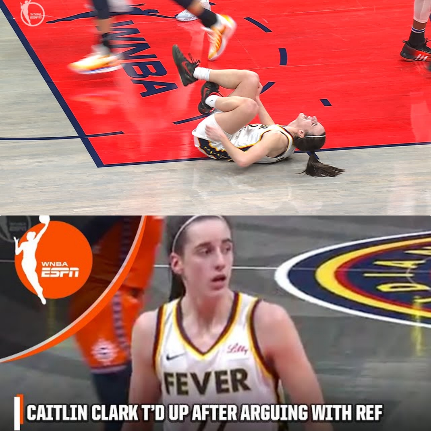 Caitlin Clark leaves the game after apparent ankle tweak WNBA on ESPN