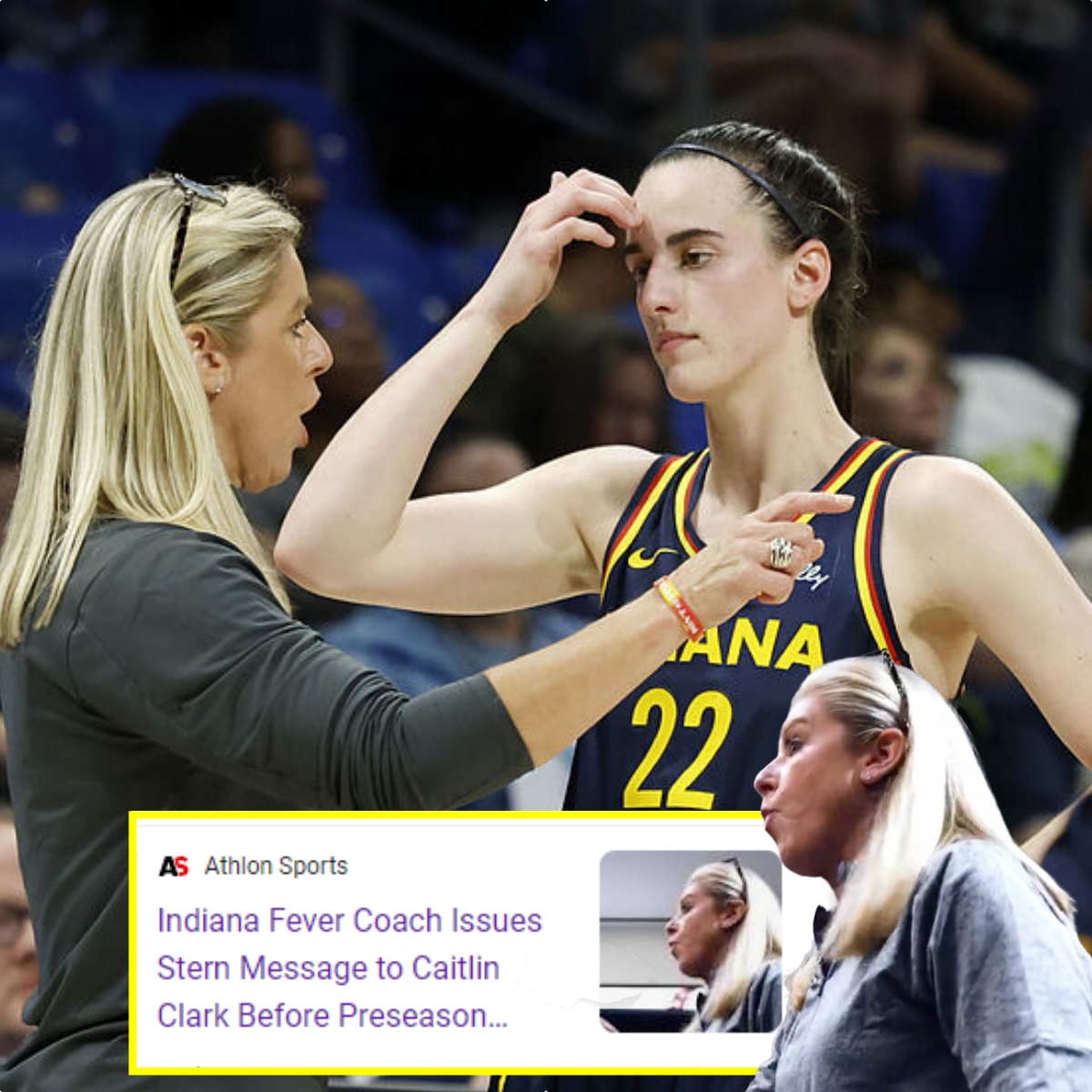 Indiana Fever Coach Issues Stern Message to Caitlin Clark Before ...